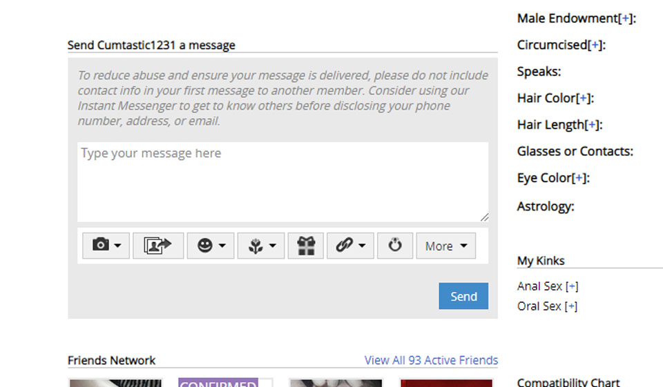 Adult FriendFinder Search Process