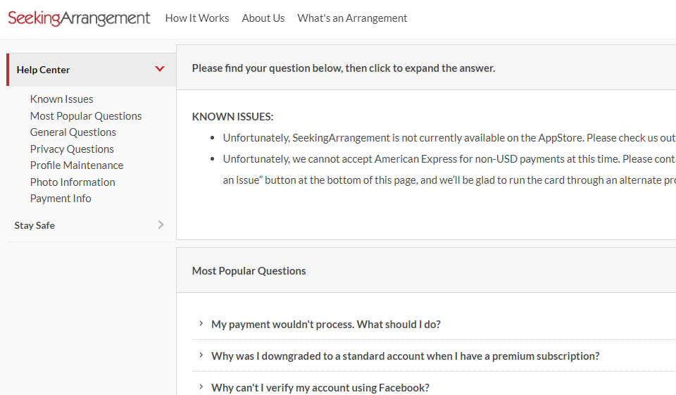 Seeking Arrangement Security