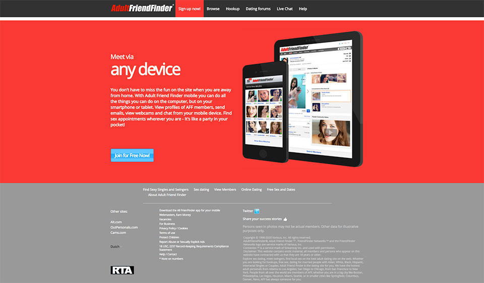 In What Way Does AdultFriendFinder Work?