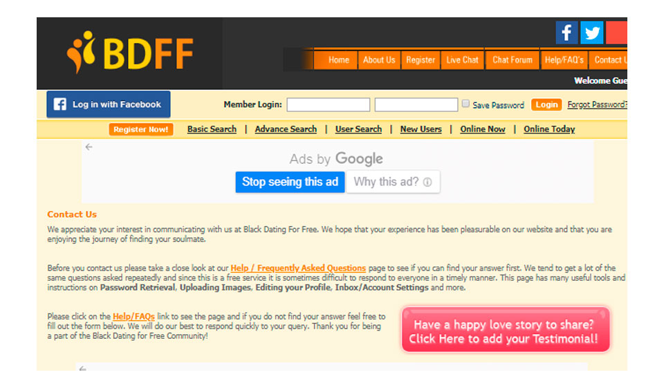 Recenzie BlackDatingForFree - Legită sau înșelătorie?