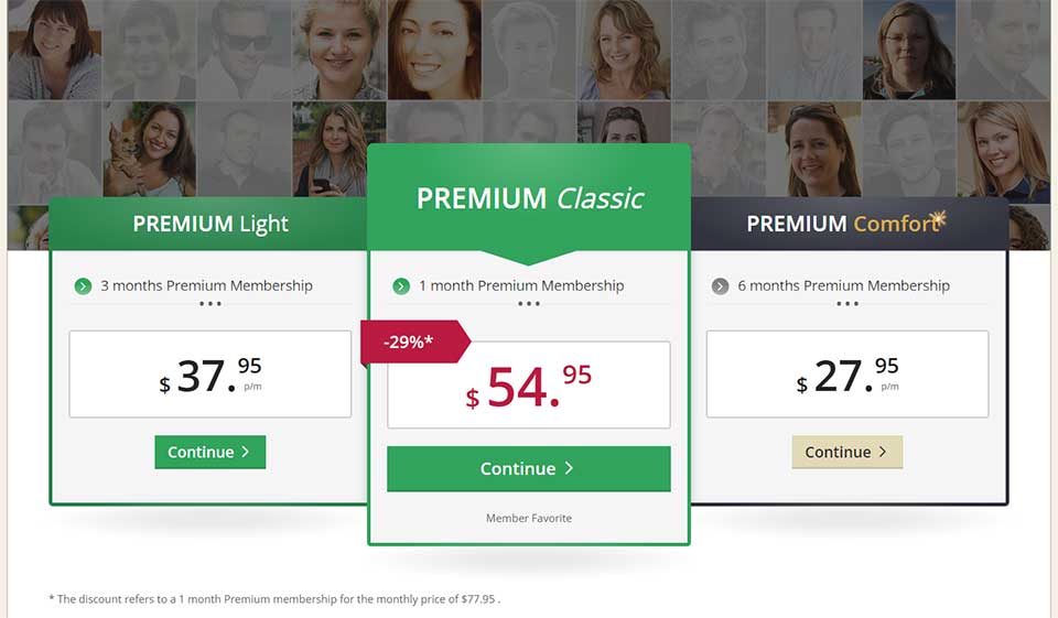 Možnosti bezplatného a prémiového členství