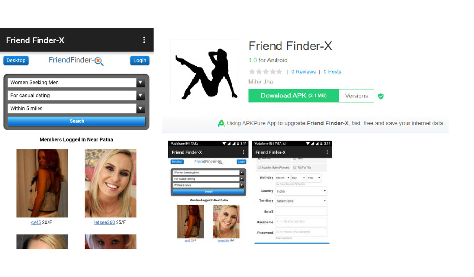 Glatt FriendFinder-X brukeropplevelse