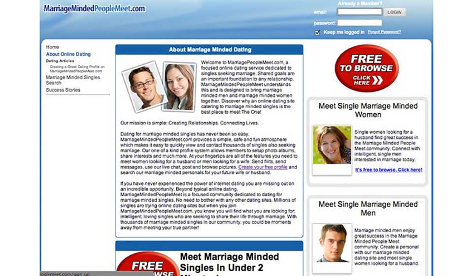 MarriageMindedPeopleMeet: En gjennomgang av den nye og revolusjonerende datingplattformen
