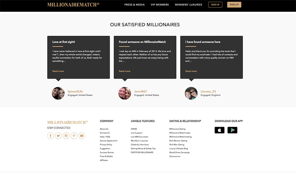 MillionaireMatch-anmeldelse – Er det et pålitelig sted å finne en perfekt match?