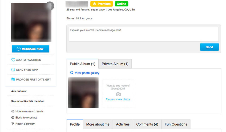 SugarDaddyMeet-nettstedets brukervennlige registrering og navigering