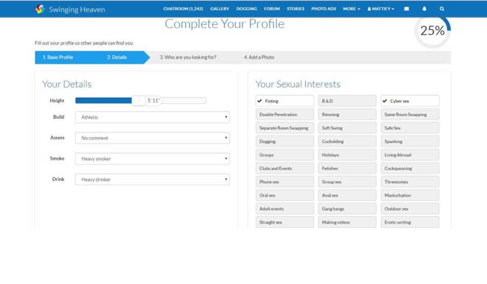 Swinging Heaven: Hva tilbyr denne nettsiden til nettdatere?