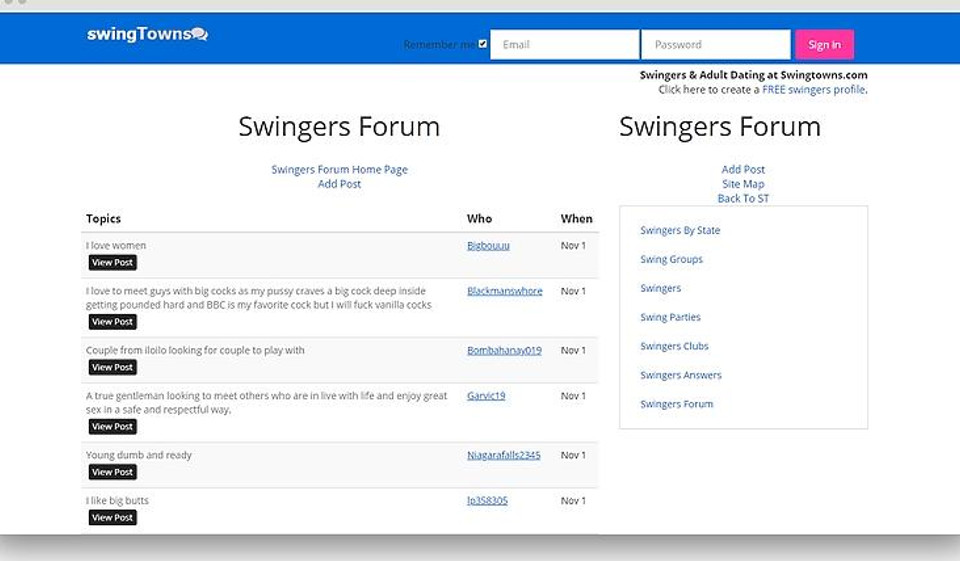 SwingTowns Review – Find Your Polyamour Love on The Dating Website