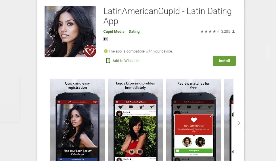 LatinAmericanCupid Search