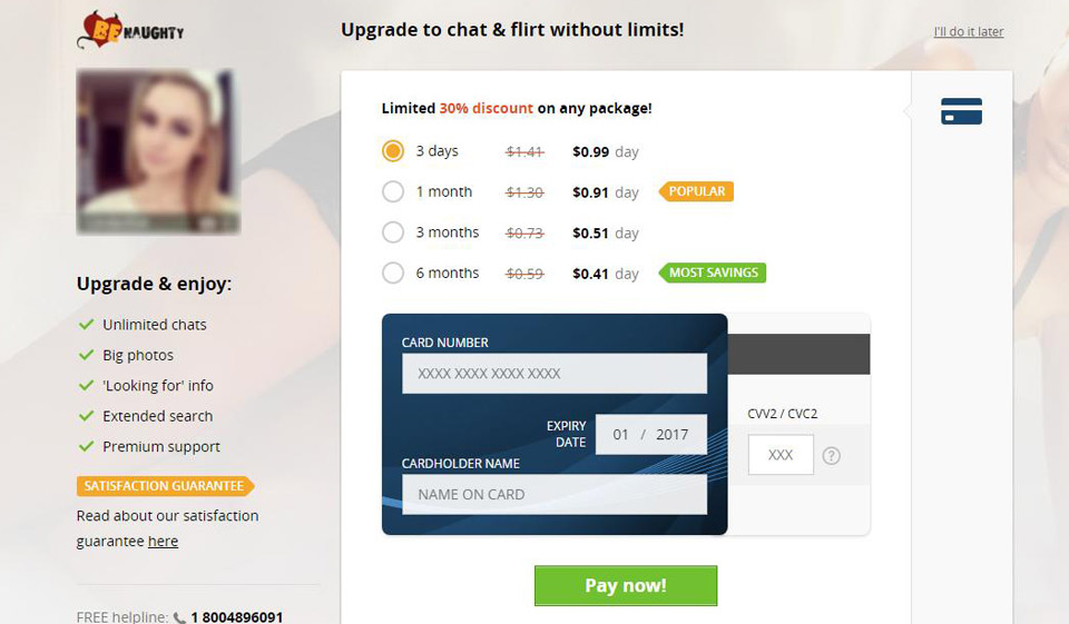 Canceling Your BeNaughty Subscription