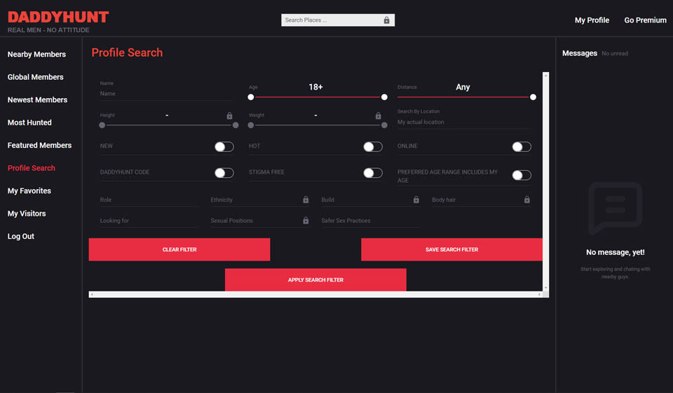 Registreringsprosess og brukerprofil