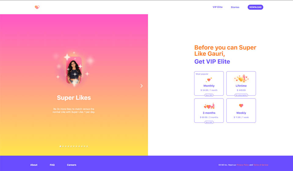 Existuje mobilní aplikace Dil Mil?