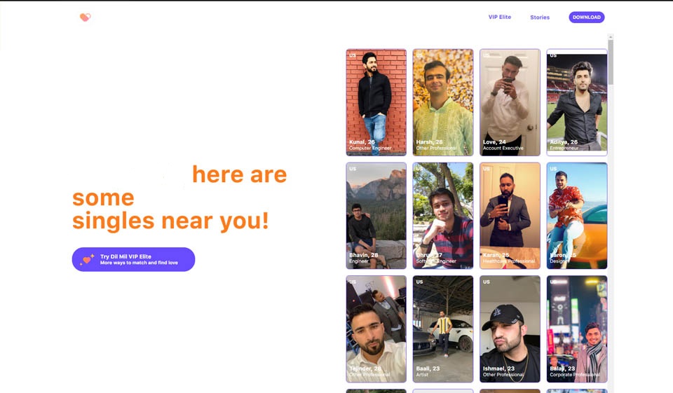 Možnosti vyhledávání mil