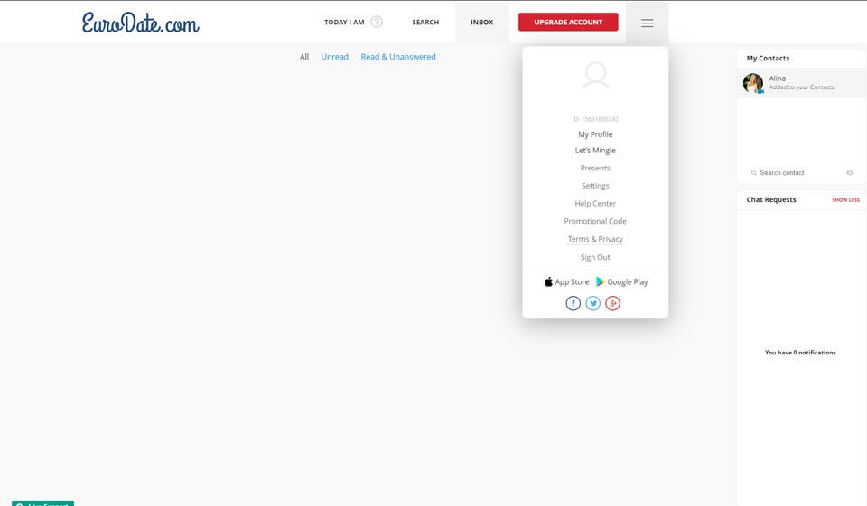 Potrivire și chat pe Eurodate