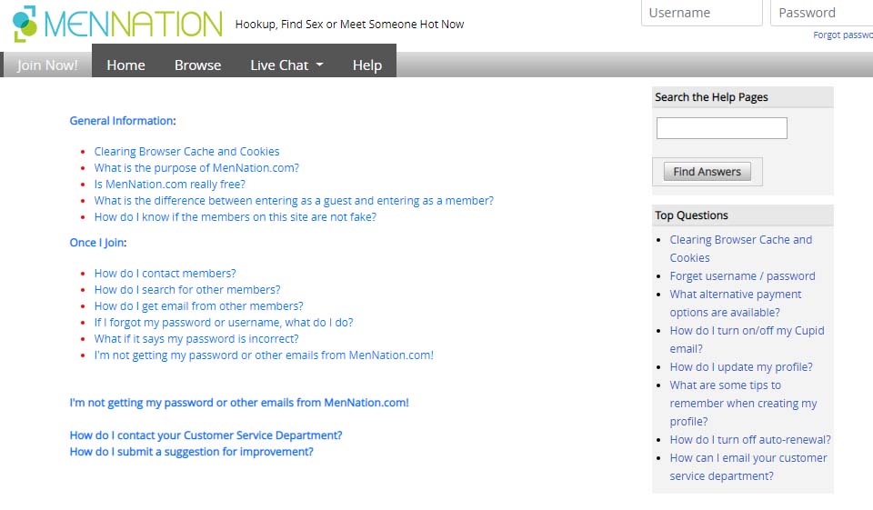 Crucial Features Of the MenNation Site