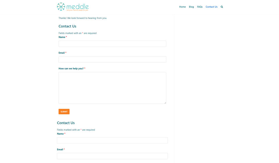 Hvordan ser Meddle-mobilappen ut?