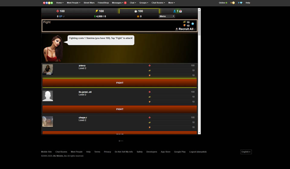 MocoSpace mobilapplikasjon