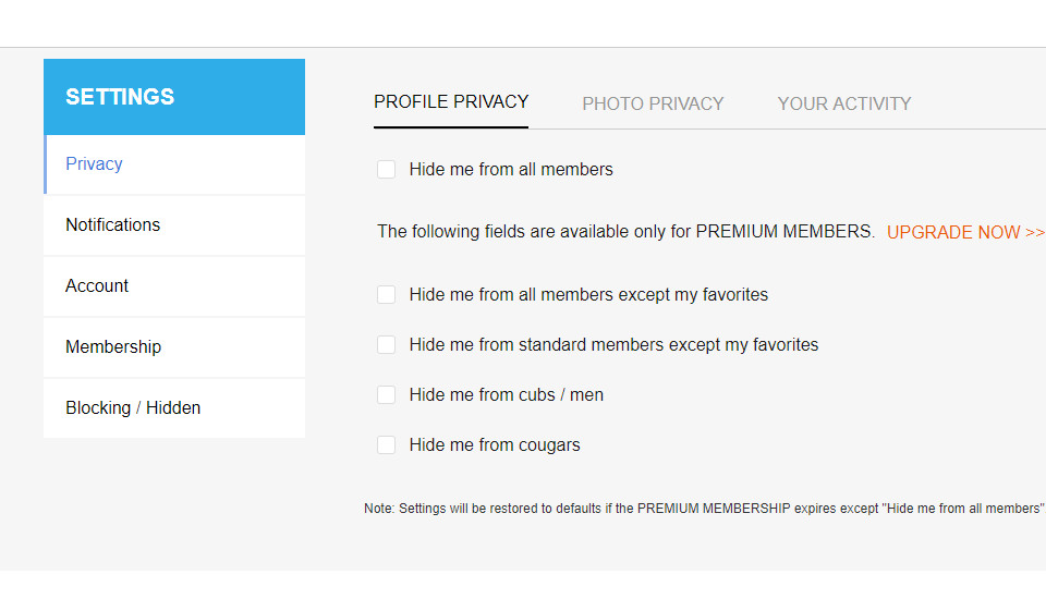 Older Women Dating Search Options