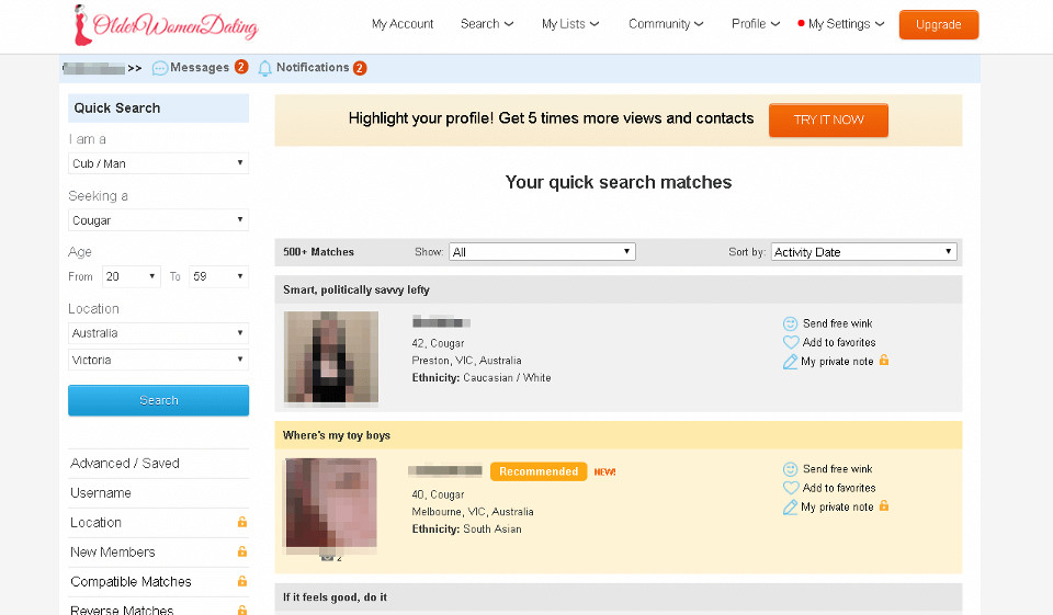 Older Women Dating Subscription Prices