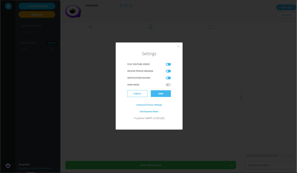 Avbryte TinyChat-abonnementet ditt