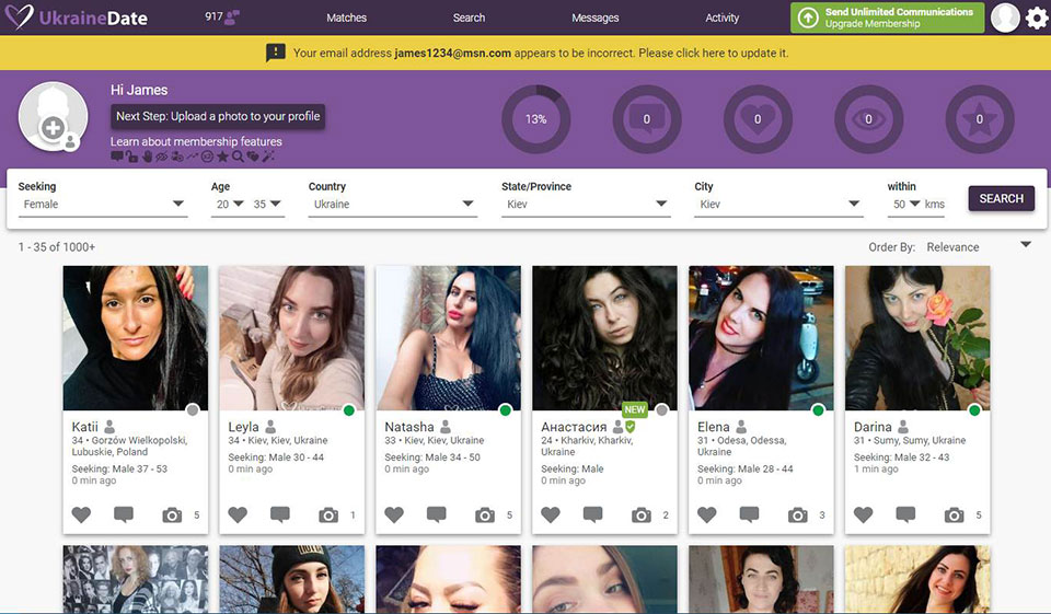 Registreringsprosess og brukerprofil