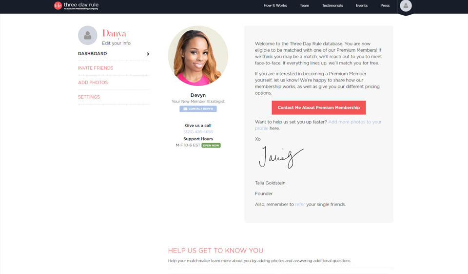 Three Day Rule Key Features