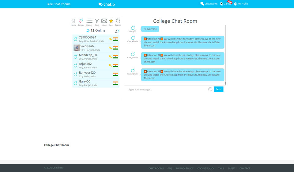 Próiseas Sínithe Chatib agus Próifíl Úsáideora