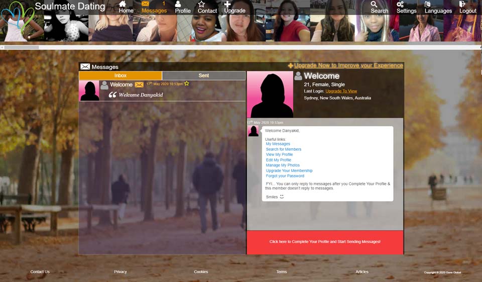 Sjelkamerater matching og chatting