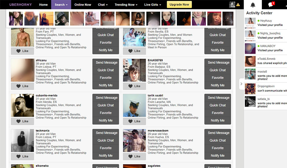 Hva er noen essensielle funksjoner til Uberhorny?