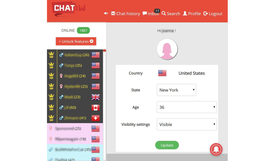 Chatiw Φιλικότητα προς τον χρήστη