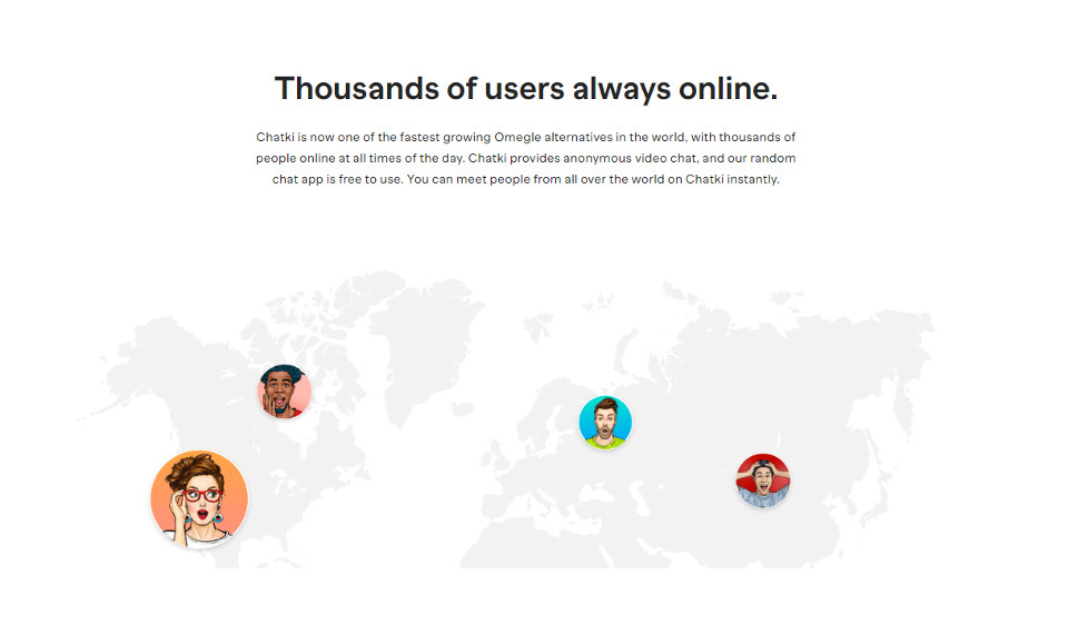 Søkefunksjonen på Chatki