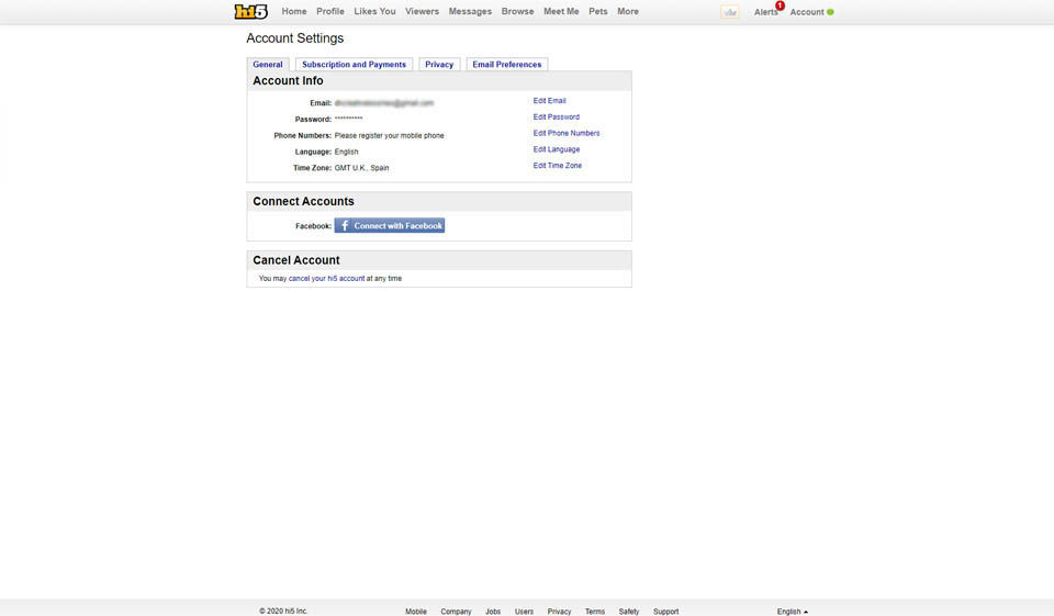 Hi5 Membership Options