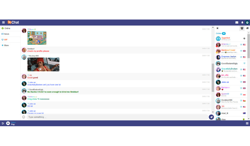 321Chat: Gratis medlemskap