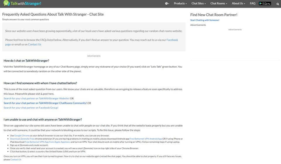 TalkWithStranger-alternativer og konkurrenter