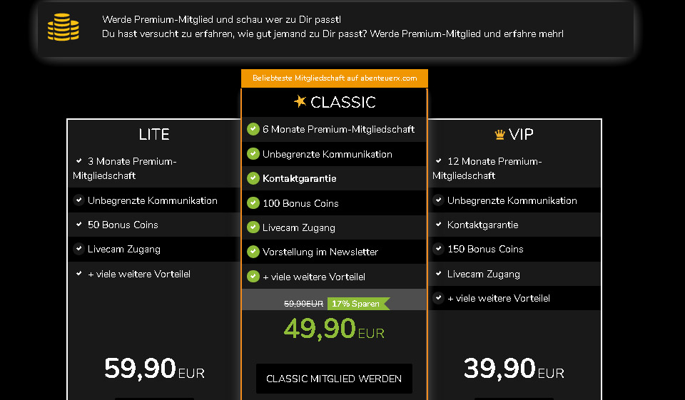 AbenteuerX Kosten