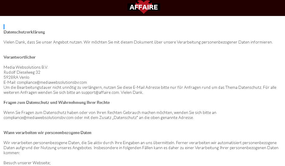 Affaire.com im Test