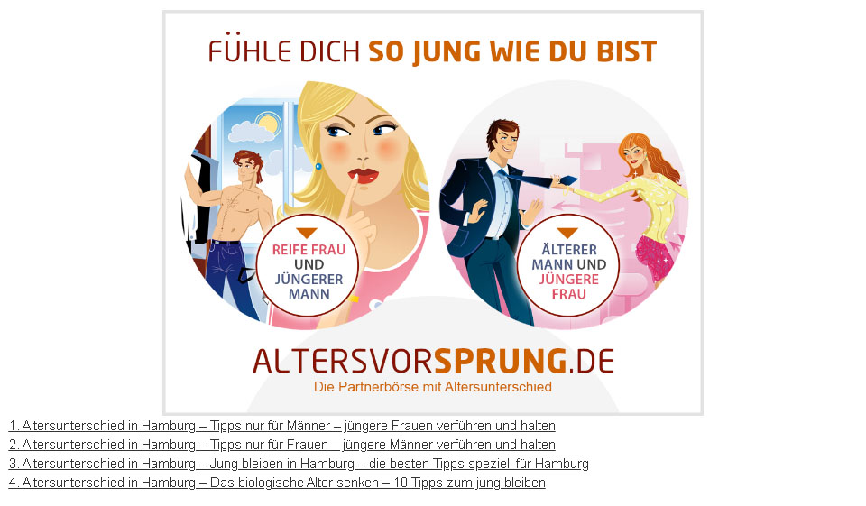 Altersvorsprung im Test