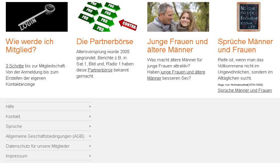 Altersvorsprung im Test