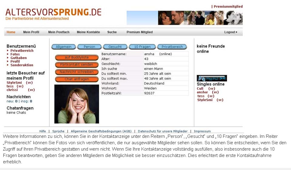 Altersvorsprung im Test