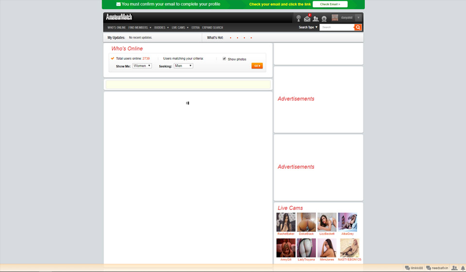 AmateurMatch Matches und Kommunikation