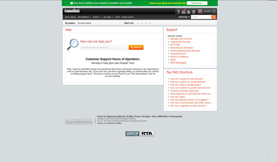 Ist AmateurMatch gesetzlich?