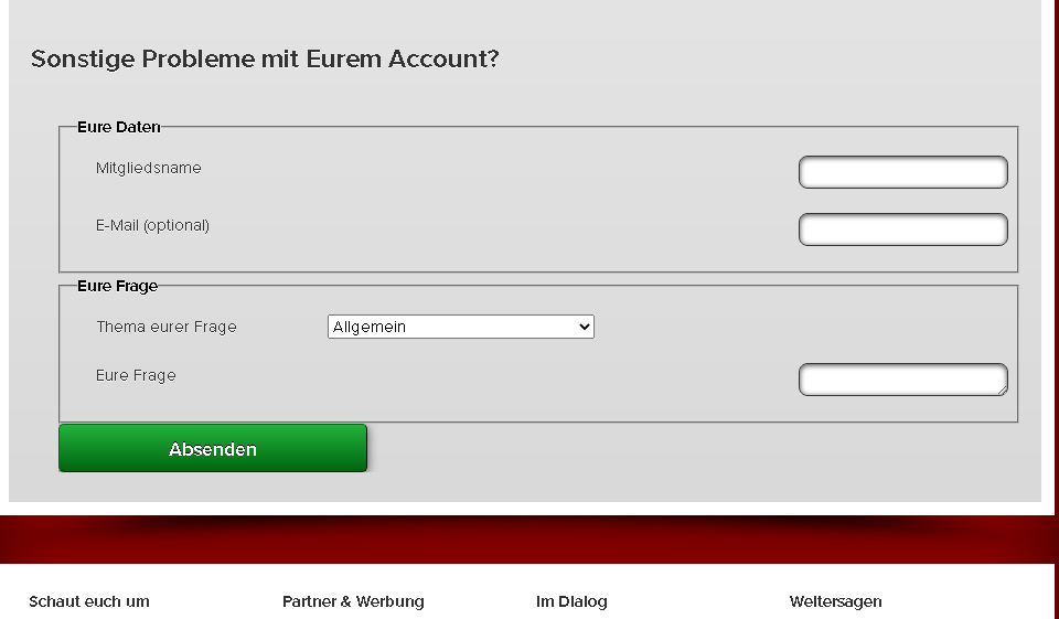 Augenweide Alter der Nutzer