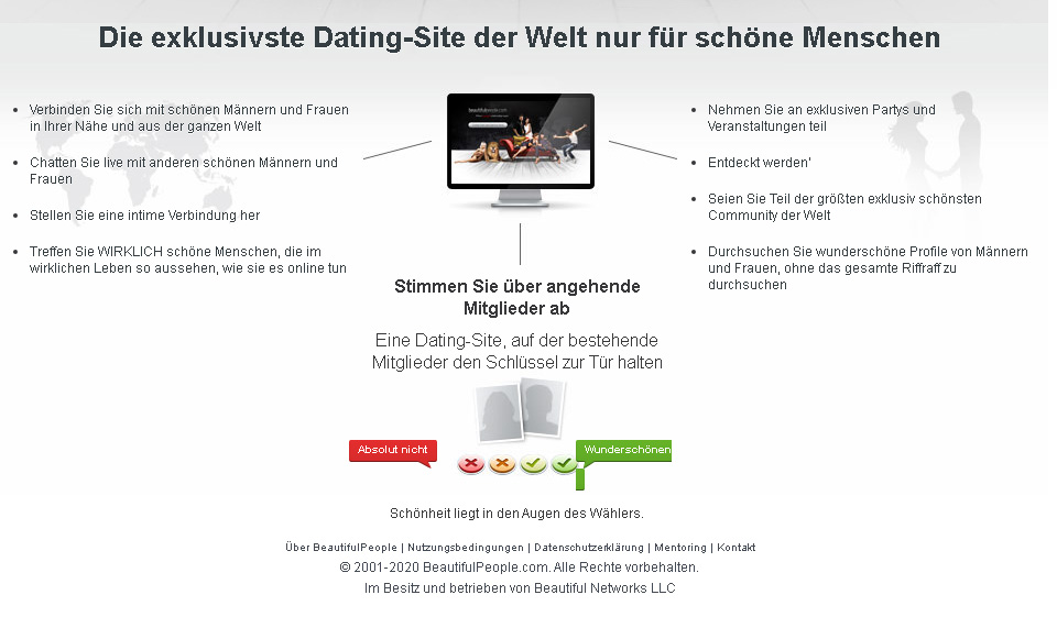 BeautifulPeople Wie funktioniert es?
