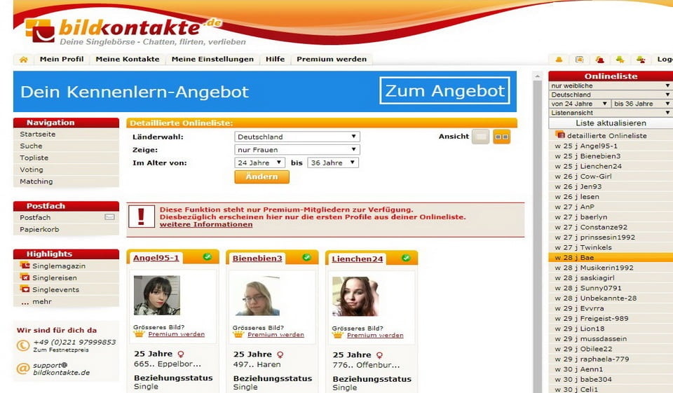 Bildkontakte im Test