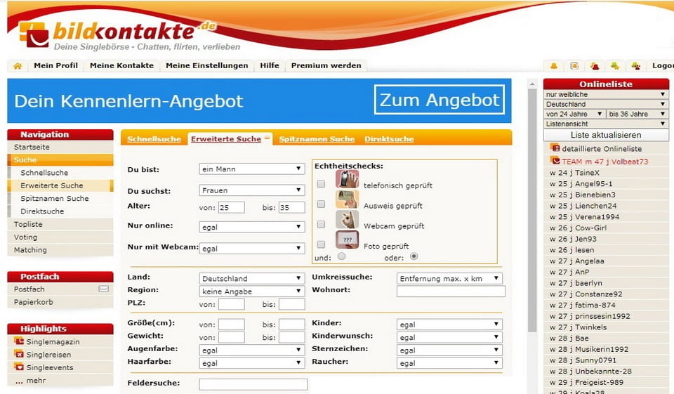 Bildkontakte im Test