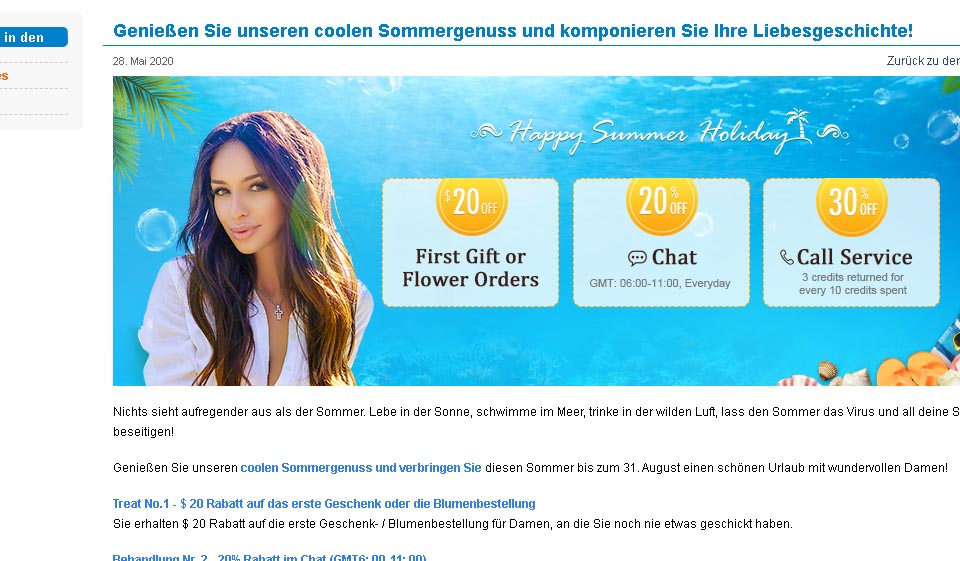 Charming Date Daten und Kommunikation auf Charming Date