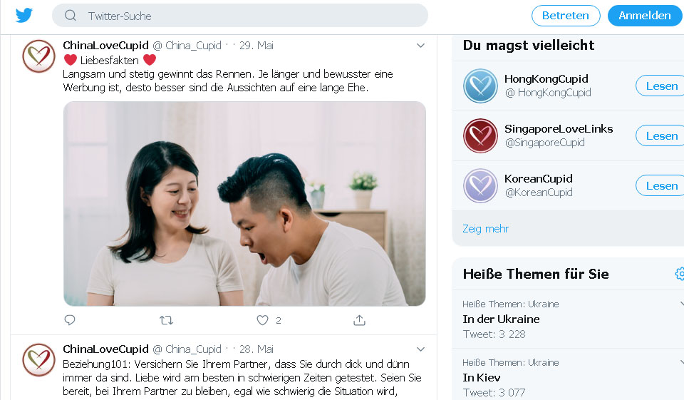 СhinaLoveCupid Twitter
