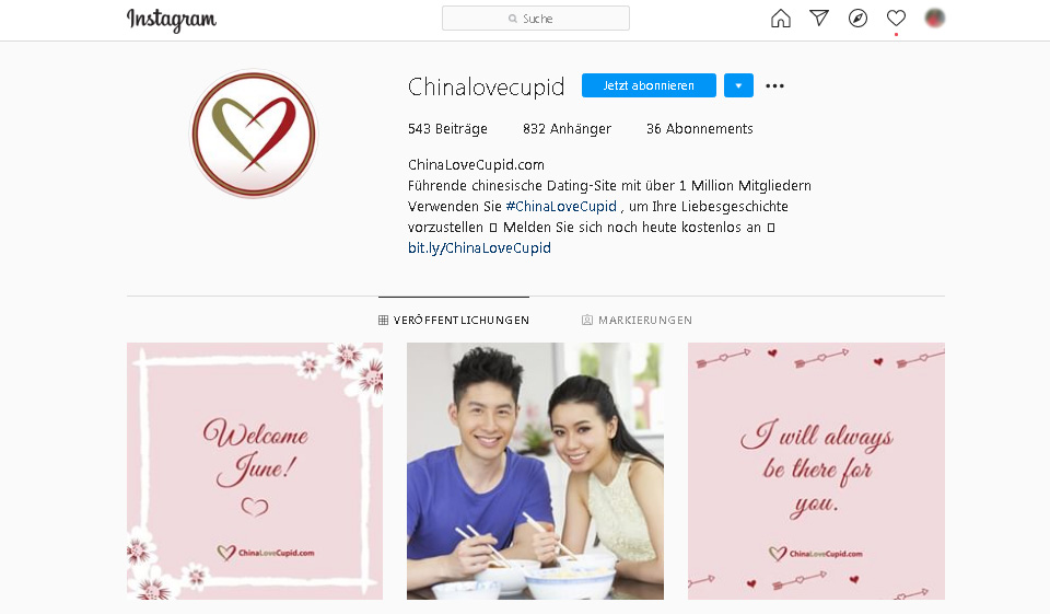 СhinaLoveCupid Instagram