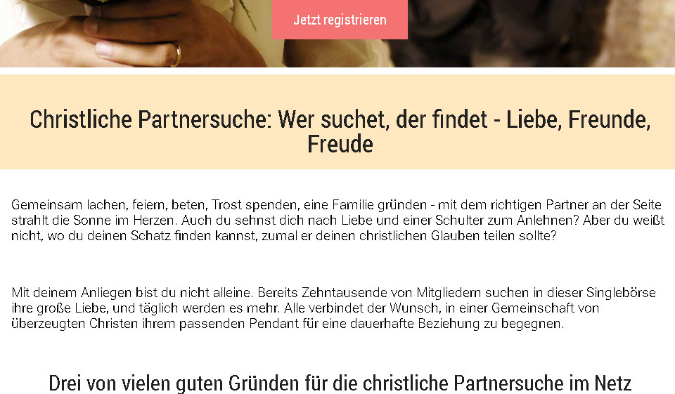 Christliche Partnersuche Test