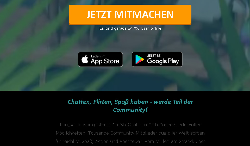 Club Cooee Anmeldung & Log-In