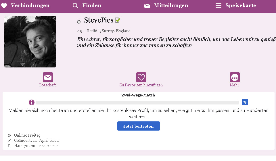 Telegraph Dating im Test